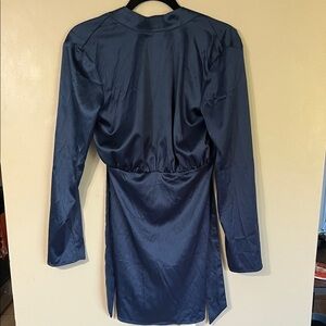 Commense Navy Long Sleeve Dress